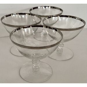 Champagne/ Sherbet Encanto by REIZART Platinum Rimmed Glasses
